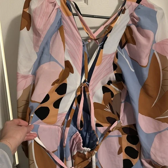 Anthropology Bloom Wrap Midi dress, size large! - Picture 8 of 11